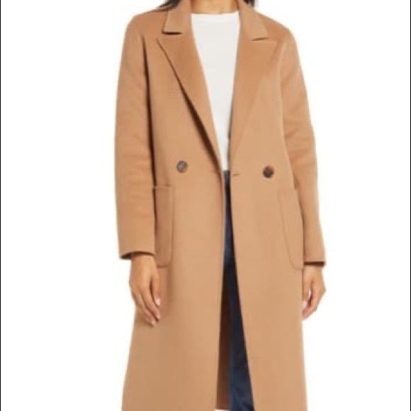 Rack Halogen Double Face Wool Coat Tan 